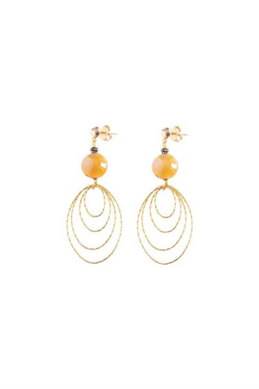 Orecchini MurrinaMurano Venezia Donna Aura in Vetro Topazio GM0280.05 - GM0280.05